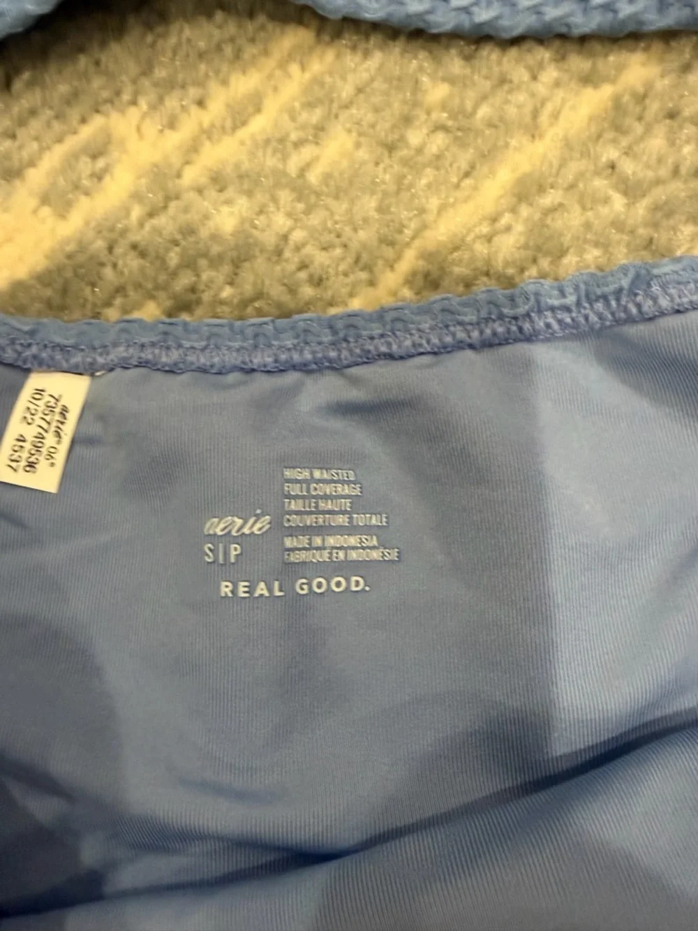 aerie Light Blue High-Waist Bikini set